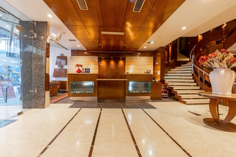 Lobby & Reception at Hotel Aura New Delhi